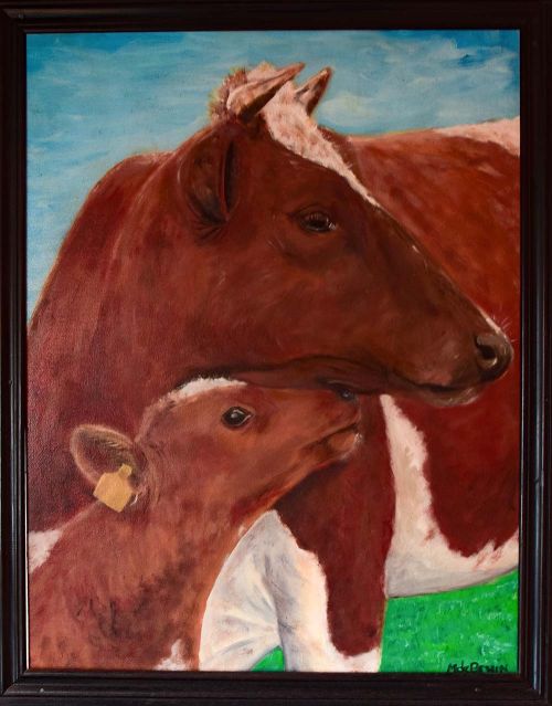 schilderij met koeien